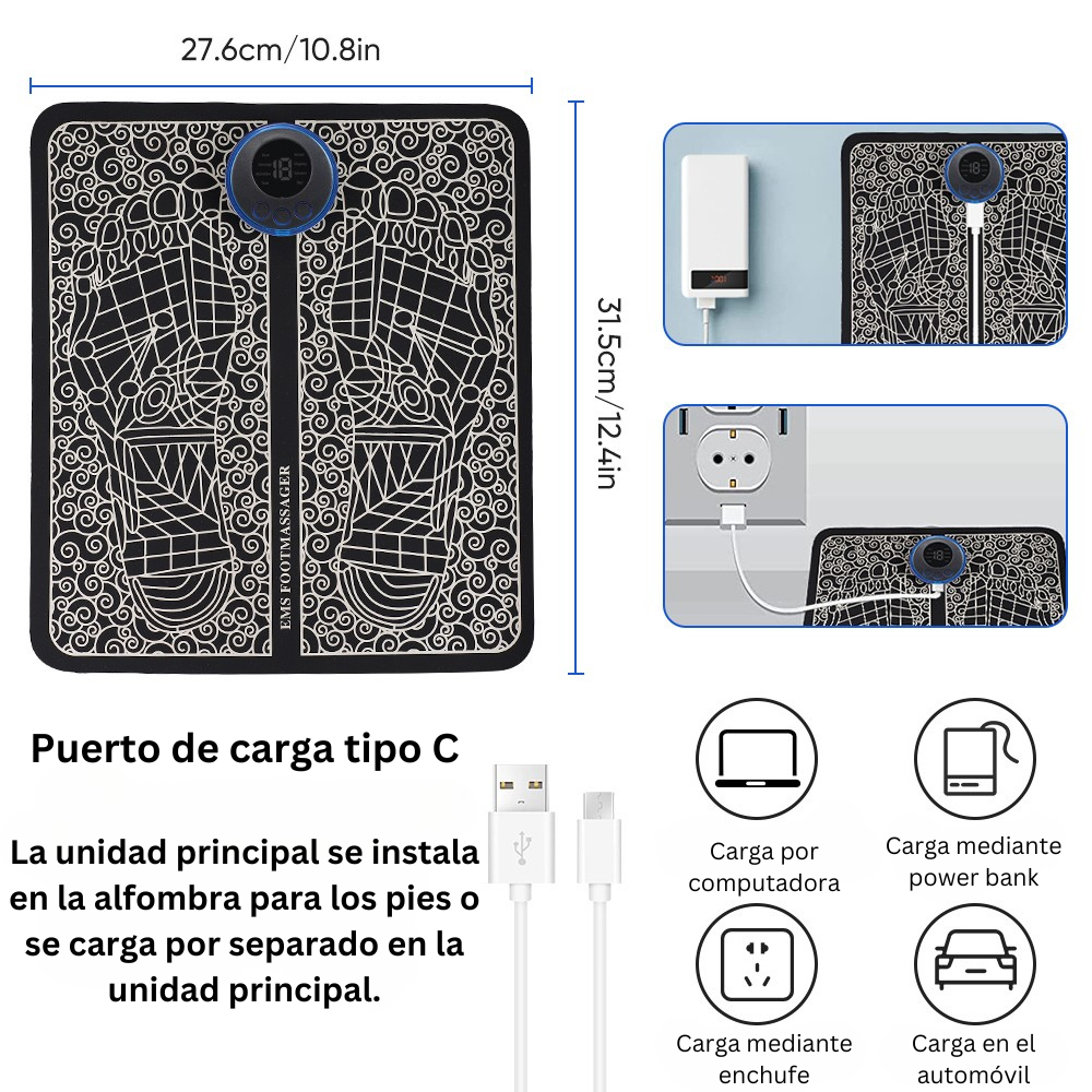 Alfombra de masaje para pies