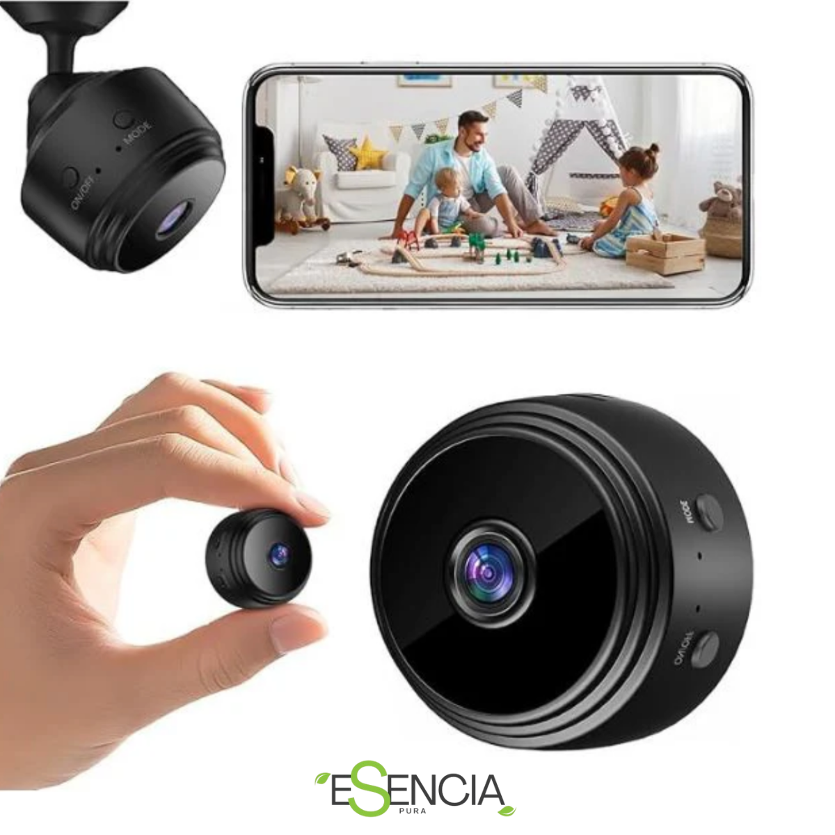 Mini Camera Espiã A9 Wifi Veicular Escondida Noturna Rapido