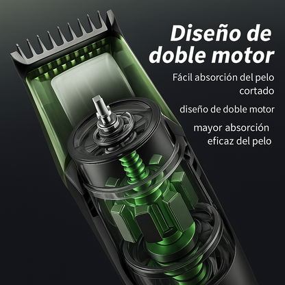 Recortadora de cabello con aspiradora