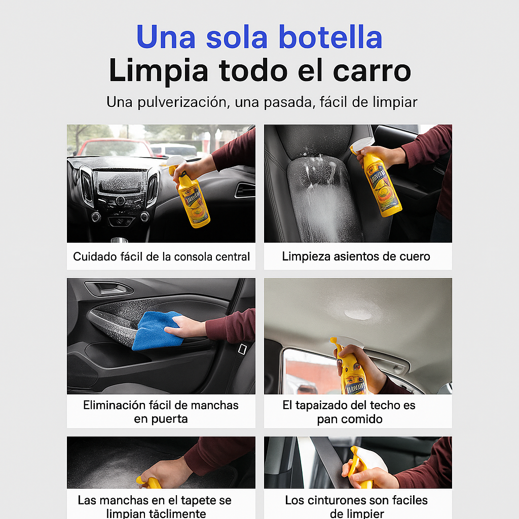 Limpiador en spray para auto