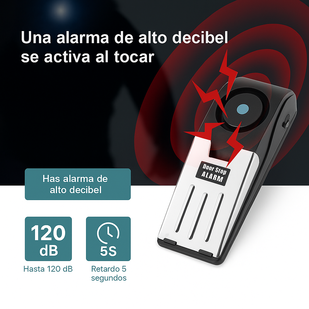 Alarma para detención de puerta