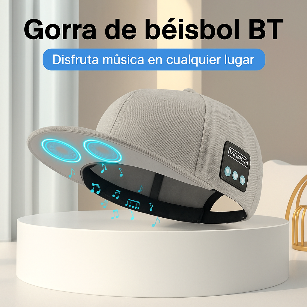 Audífonos inalámbricos tipo gorra