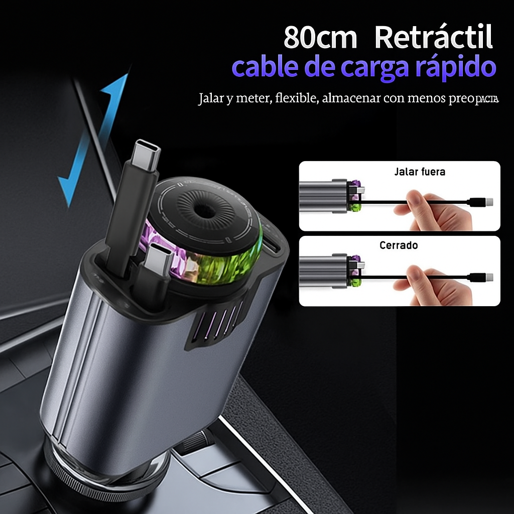 Cargador de coche tipo C