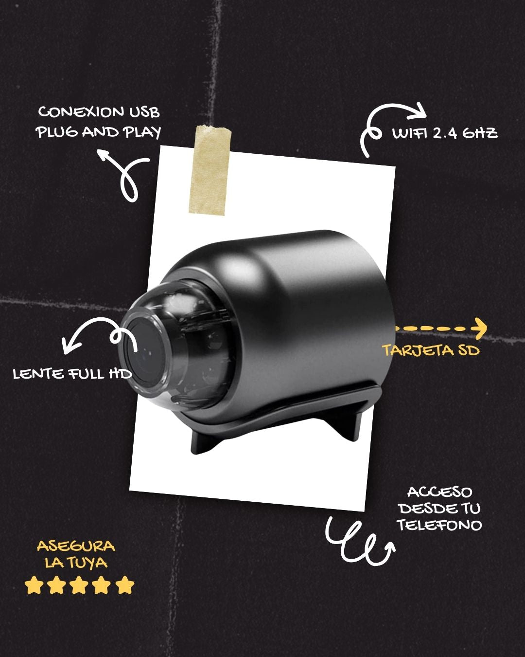 Cámara Espía 1080P WiFi TK