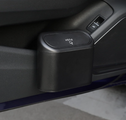 Mini Papelera para Coche con Tapa Push – Mantén tu Auto Siempre Limpio